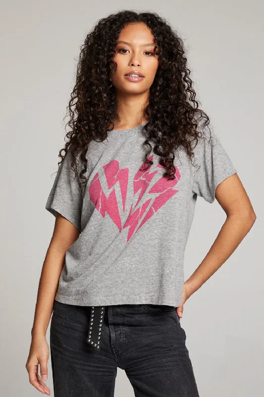 Women's Recycled Fabric T-Shirts-Broken Heart Tee