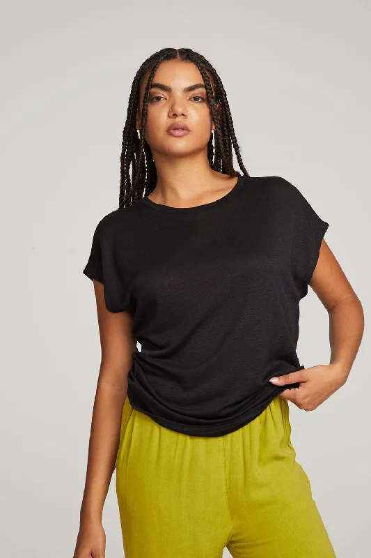 Women's Tunic T-Shirts-Wylie Licorice Tee