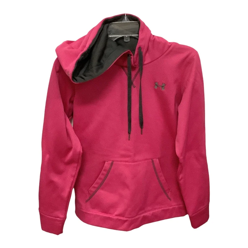 Women's Fashion Sweatshirts-Athletic Sweatshirt Hoodie By Under Armour  Size: S