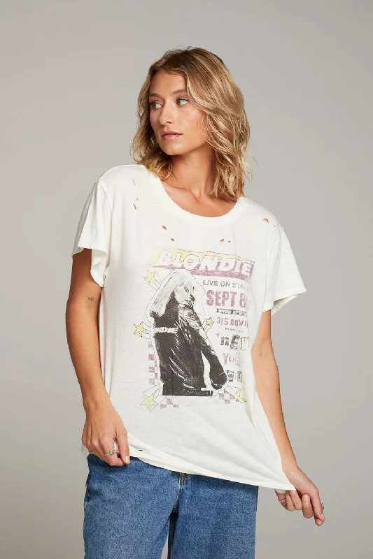 Women's Scoop Neck T-Shirts-Blondie New York City Tee