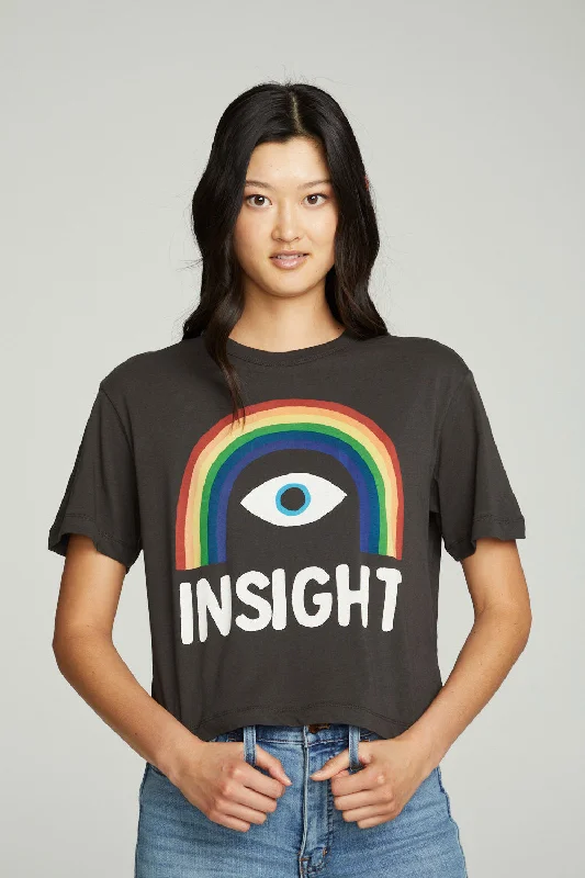 Women's Lurex T-Shirts-Insight Rainbow Tee