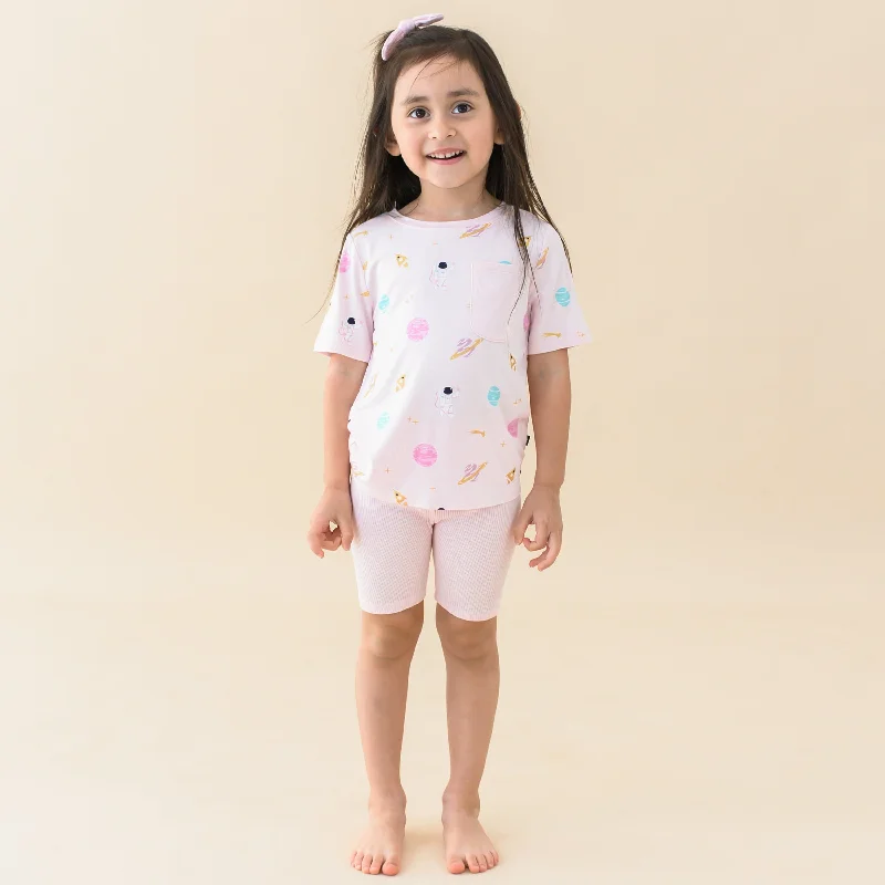 Women's Sleep T-Shirts-Toddler Crew Neck Tee in Sakura Space