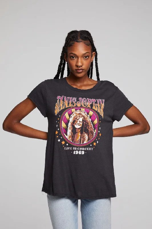 Women's Cinched Waist T-Shirts-Janis Joplin Live 1969 Sonoma Tee