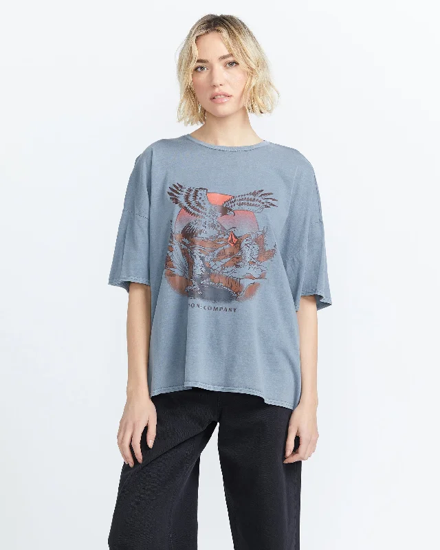 Women's Beach T-Shirts-My Guys Tee - Denim