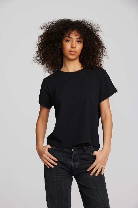 Women's Layered T-Shirts-Coast Cotton Jersey Oversized Crew Neck Tee