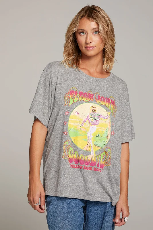 Women's Seamless T-Shirts-Elton John Yellow Brick Road Tee