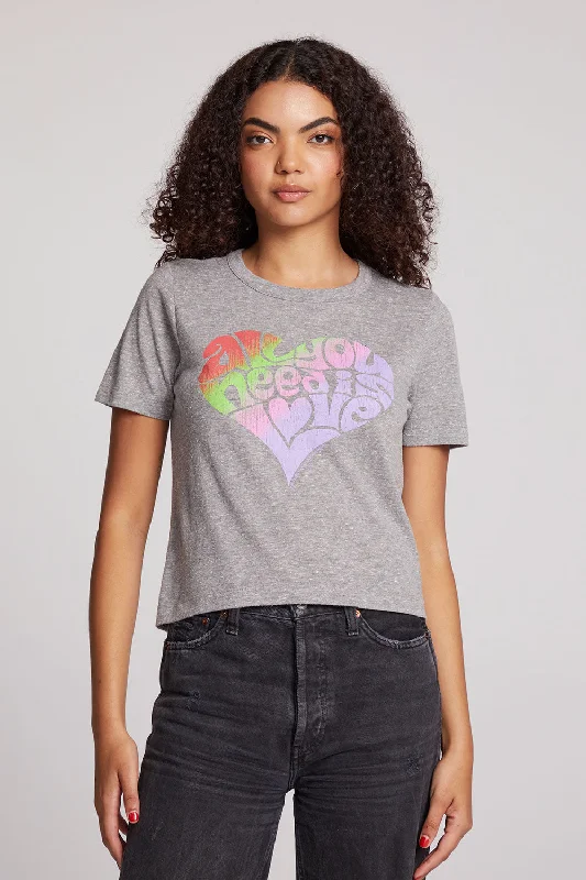 Women's Flowy T-Shirts-The Beatles All You Need Is Love Tee