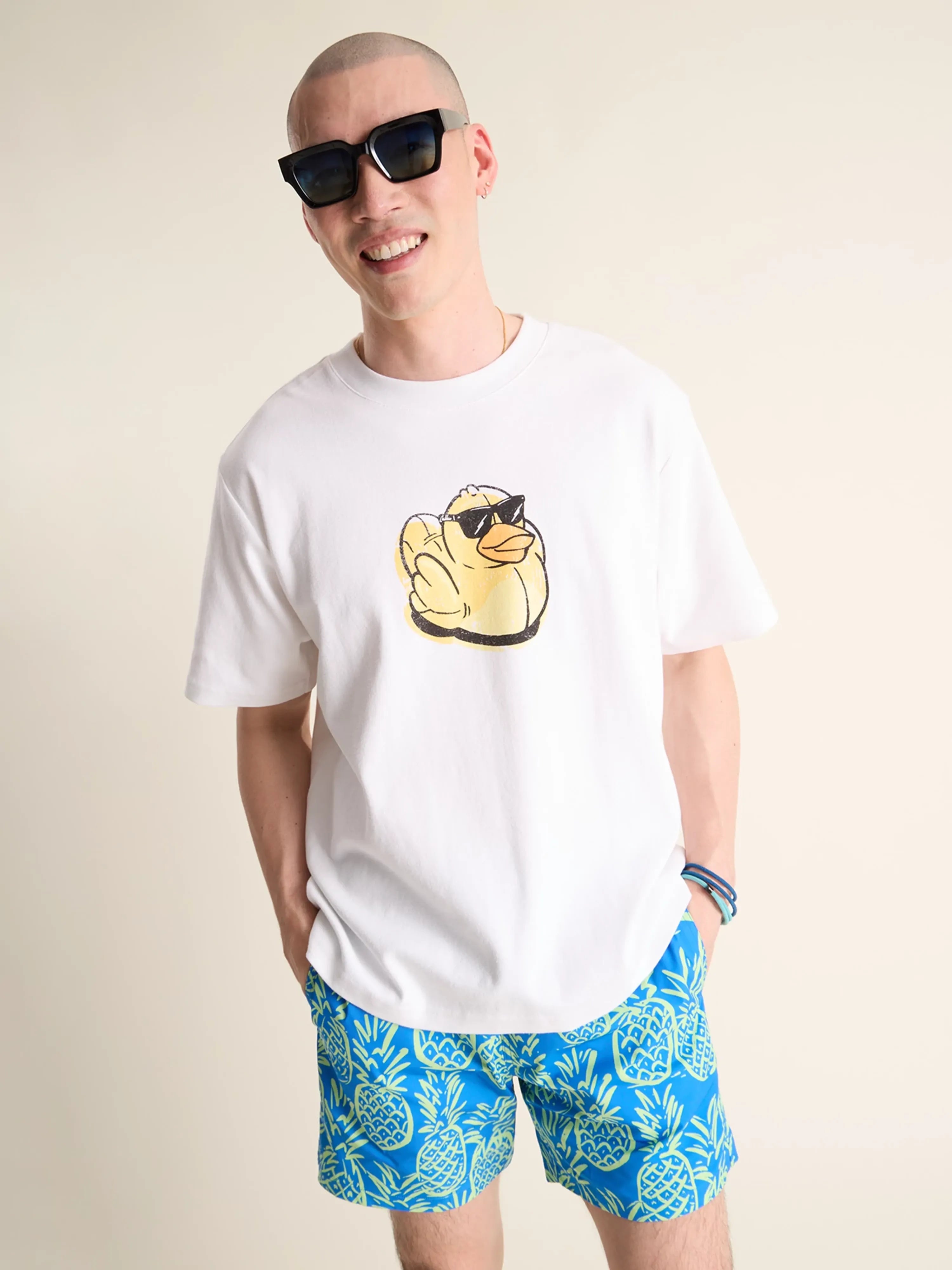 Women's Oversized T-Shirts-The Rubber Ducky (Oversized Tee)