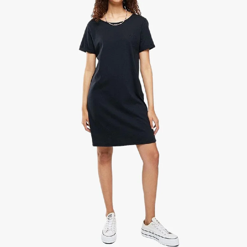 Women's Faux Suede T-Shirts-Roxy Ladies Love Sun Tee Dress Anthracite