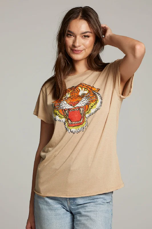 Women's Strappy T-Shirts-Tiger Tee