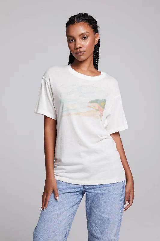 Women's Henley T-Shirts-Dream Beach Tee