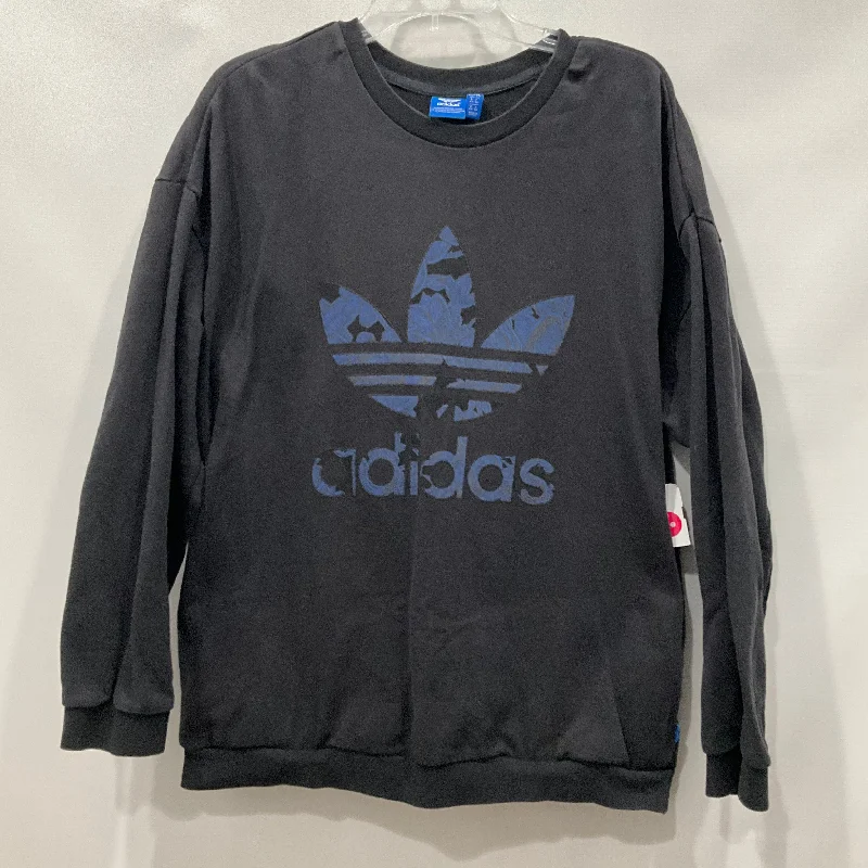 Women's Turtleneck Sweatshirts-Sweatshirt Crewneck By Adidas  Size: L