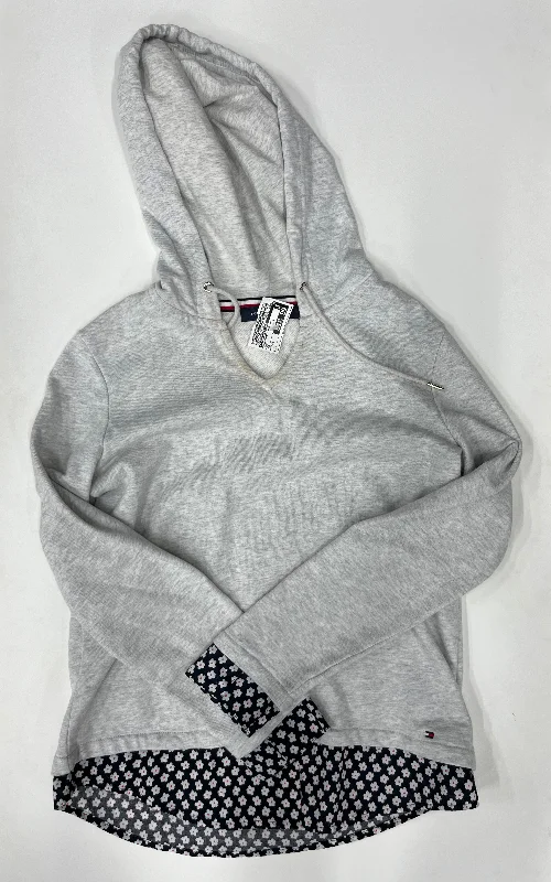 Women's Double Layer Sweatshirts-Sweatshirt Hoodie By Tommy Hilfiger  Size: Xs