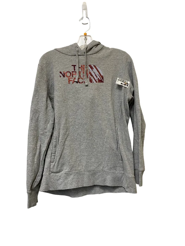 Women's Faded Sweatshirts-Sweatshirt Hoodie By North Face  Size: L