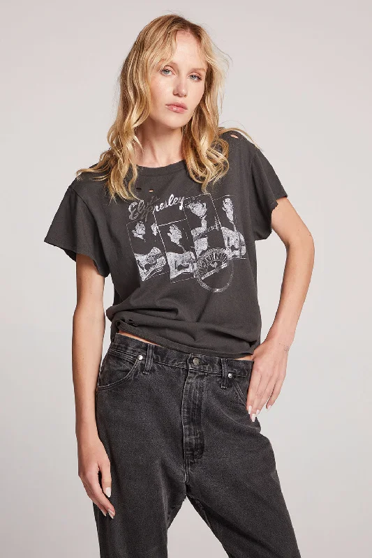 Women's Christmas T-Shirts-Sun Records Elvis Live Tee