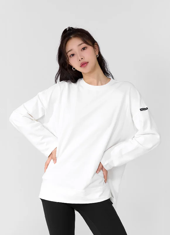 Women's Puff Sleeve T-Shirts-Cotton Cover Loose Fit T-shirts