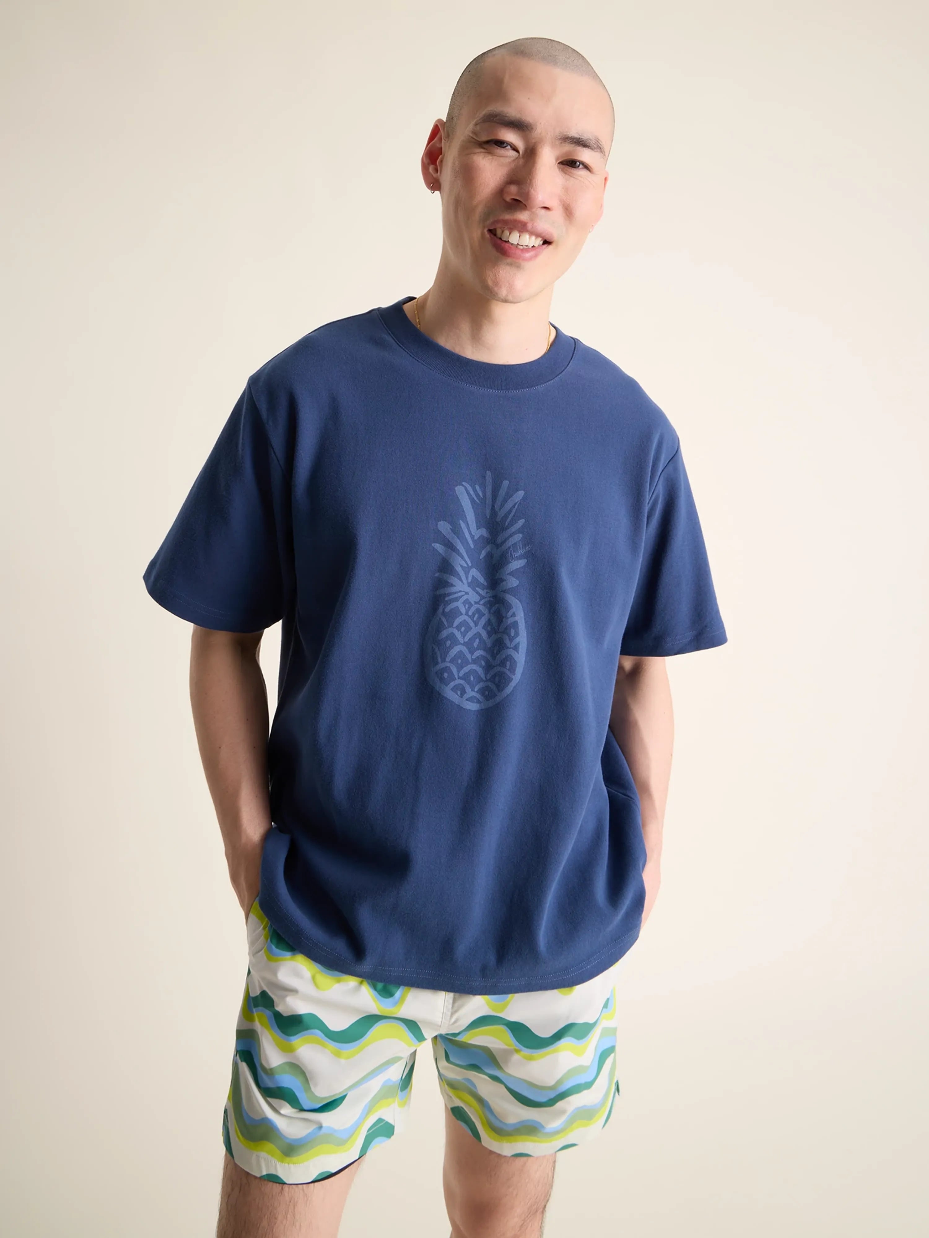 Women's Novelty T-Shirts-The Pineapple Place (Oversized Tee)