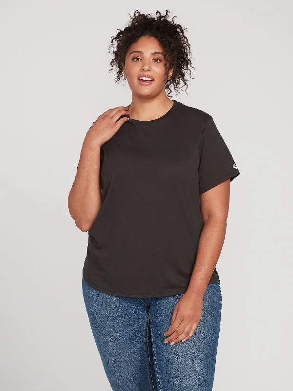 Women's Autumn T-Shirts-One Of Each Plus Size Tee - Black