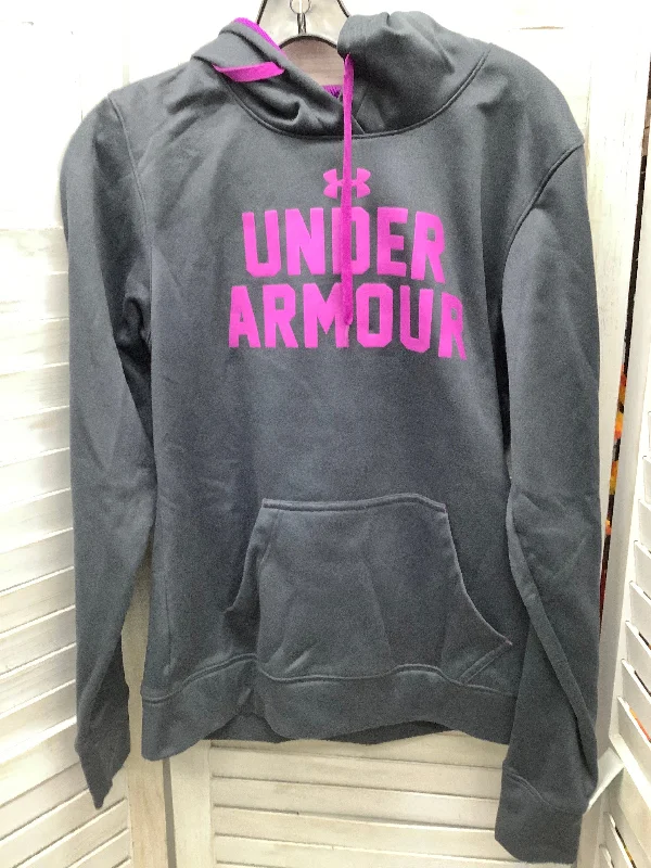 Women's Drawstring Sweatshirts-Athletic Sweatshirt Hoodie By Under Armour  Size: M