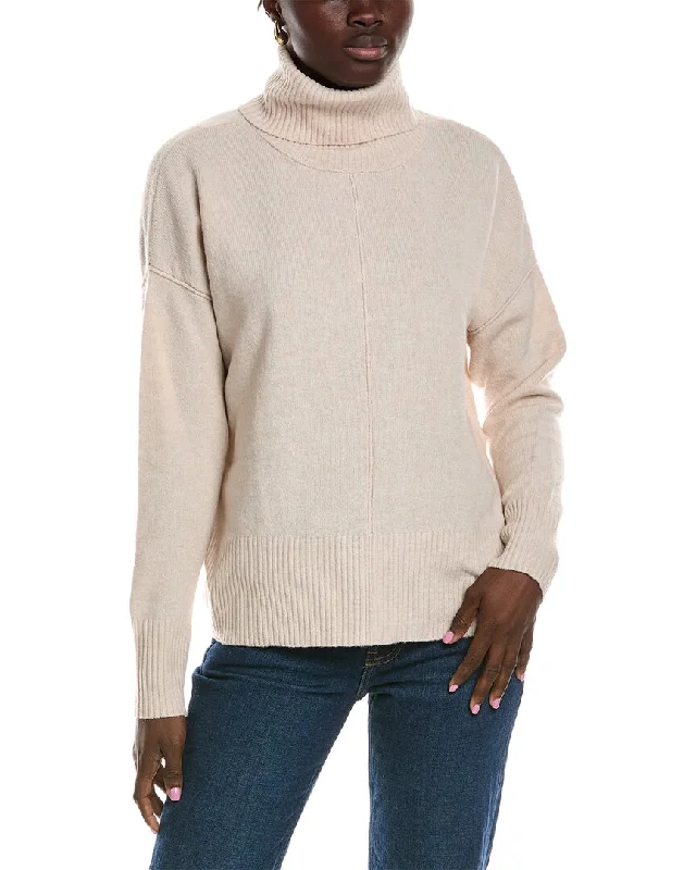 Women's Thermal Denim Pullovers-Brook + Lynn Turtleneck Sweater