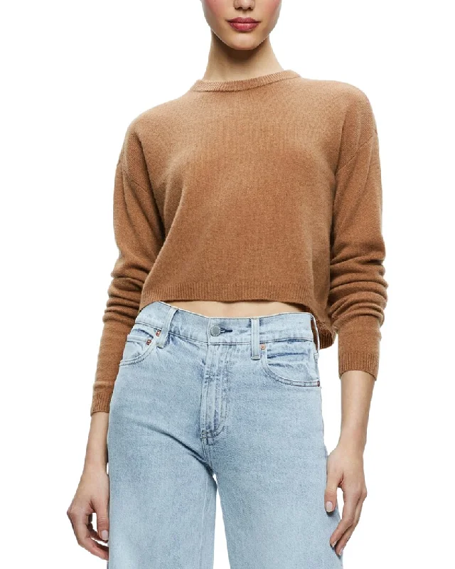 Women's Turtleneck Pullovers-alice + olivia Sherrell Cashmere Pullover