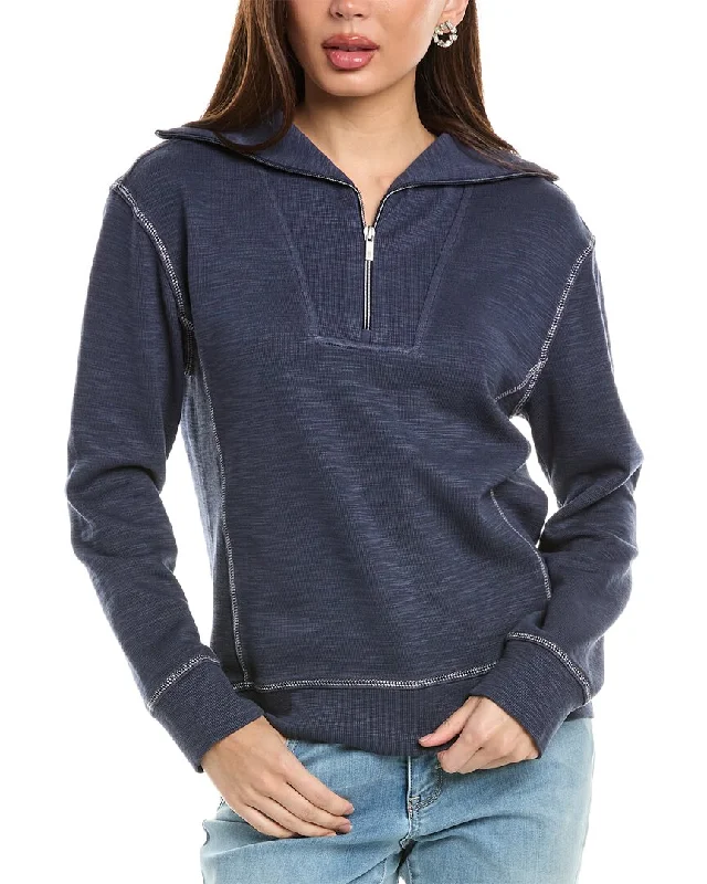 Women's Silk Pleated Pullovers-Tommy Bahama Tobago Bay 1/2-Zip Pullover