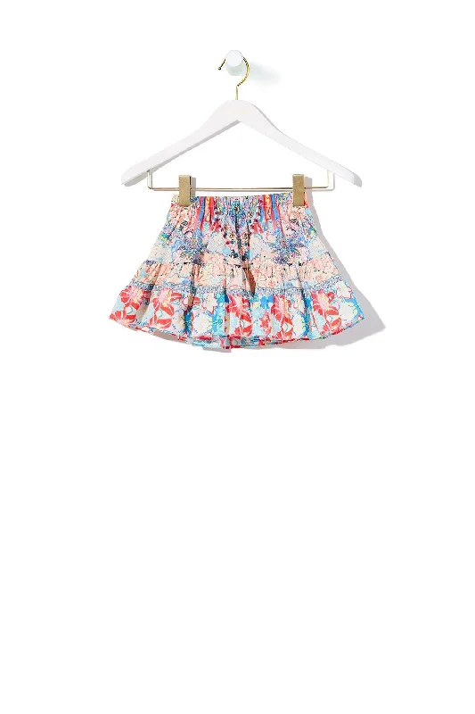 KIDS' TIERED SHORT SKIRT MISO IN LOVE