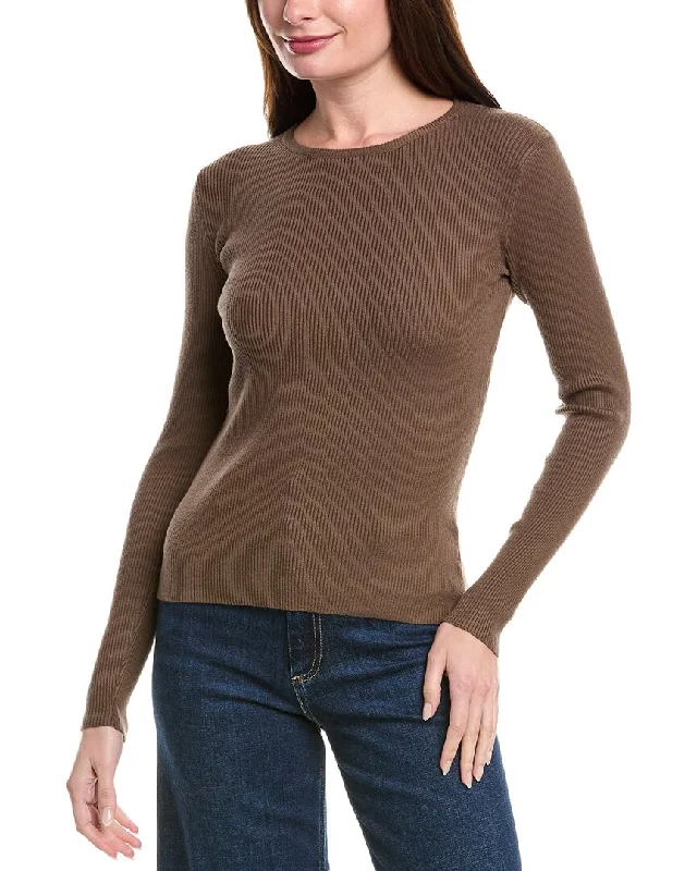 Women's Shawl Collar Pullovers-POINT Rib Sweater