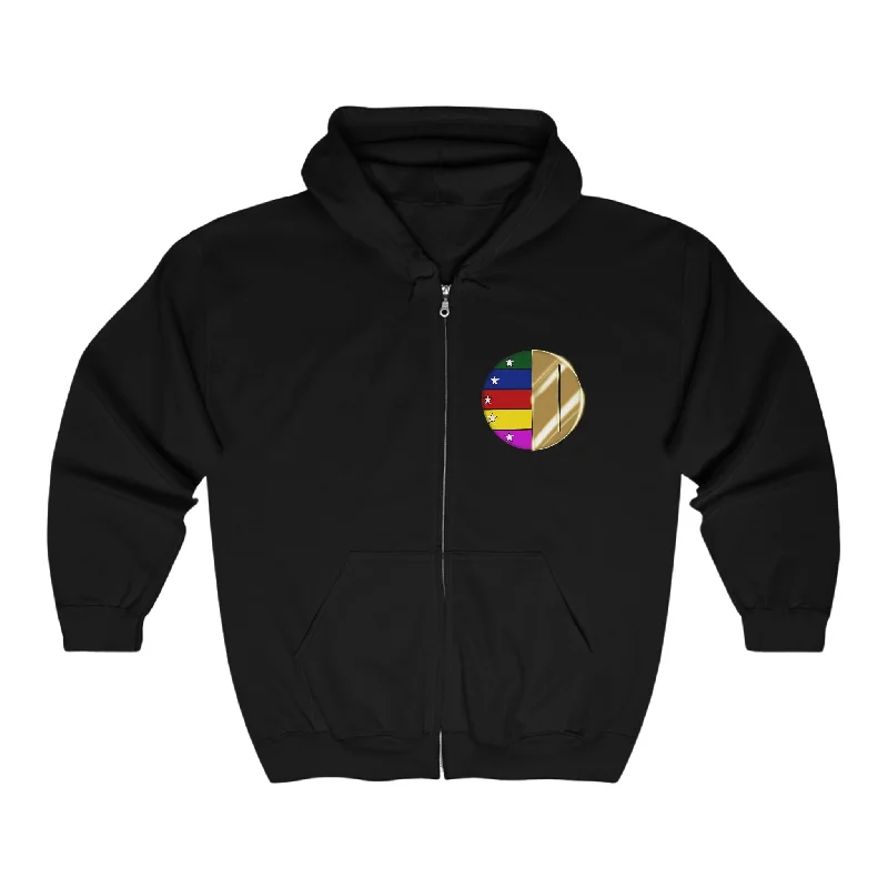 Women's Modern Hoodies-Dairanger Full Zip Hoodie