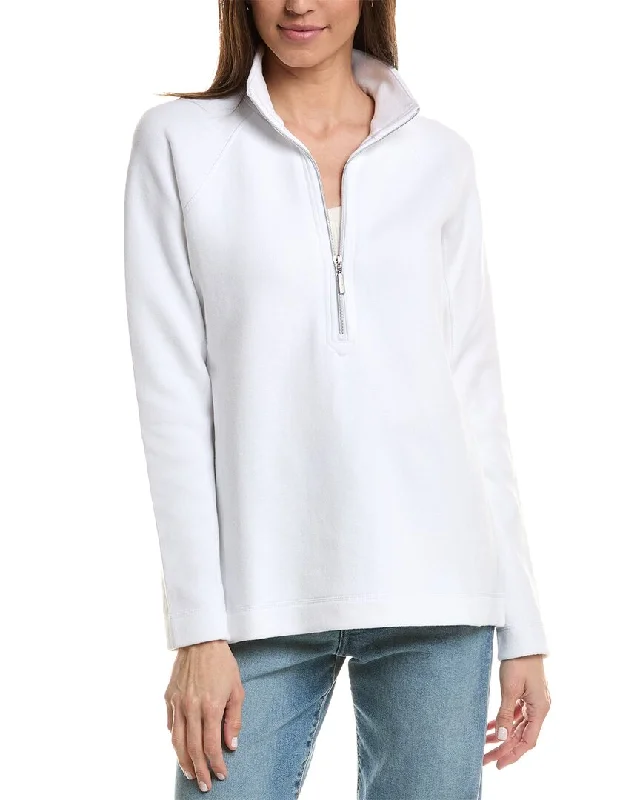 Women's Satin Pleated Pullovers-Tommy Bahama New Aruba 1/2-Zip Pullover