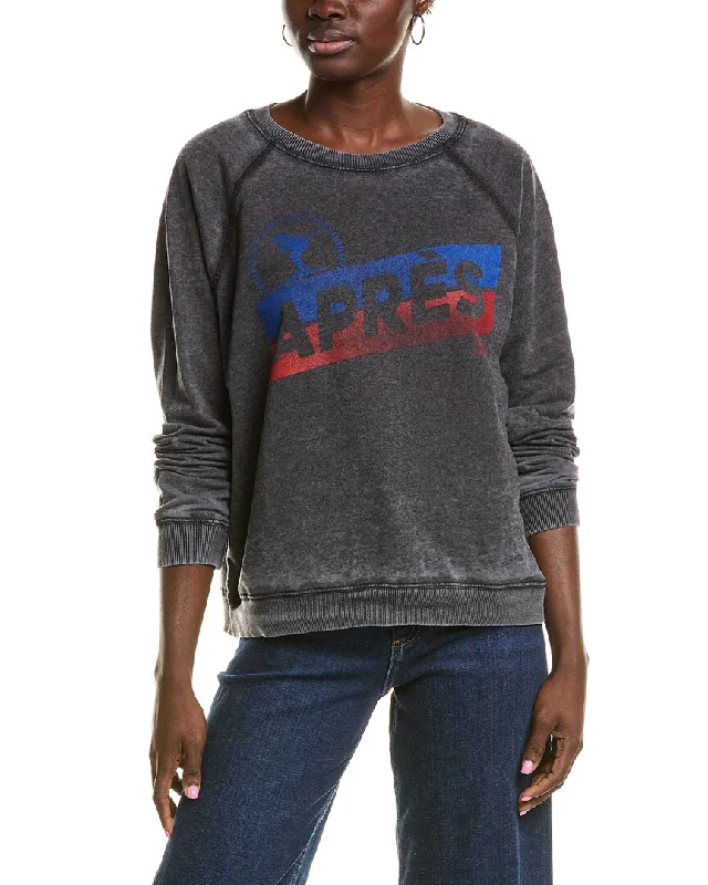 Women's Button-Front A-Line Pullovers-Prince Peter Apres Ski Burnout Pullover