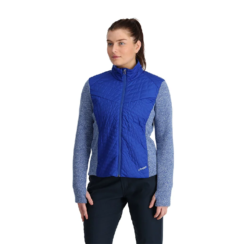 Women's Silk Pleated Pullovers-Womens Pursuit - Electric Blue