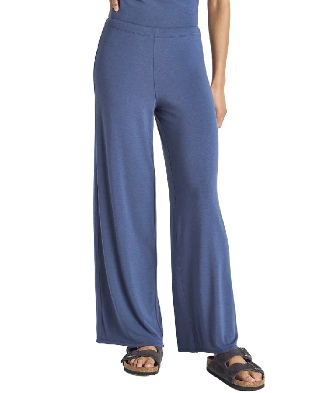 Women's Button-Front Denim Pullovers-Splendid Everywhere Lyr Cashmere-Blend Wide Leg Pant