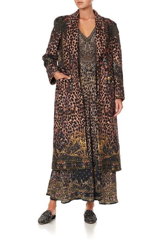 Women's Bohemian Jackets-ROUNDED COLLAR COAT ABINGDON PALACE