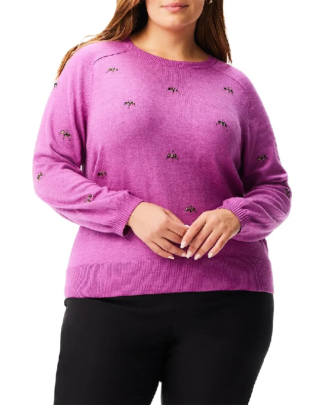 Women's Back-Open Pullovers-NIC+ZOE Plus Hidden Gems Sweater