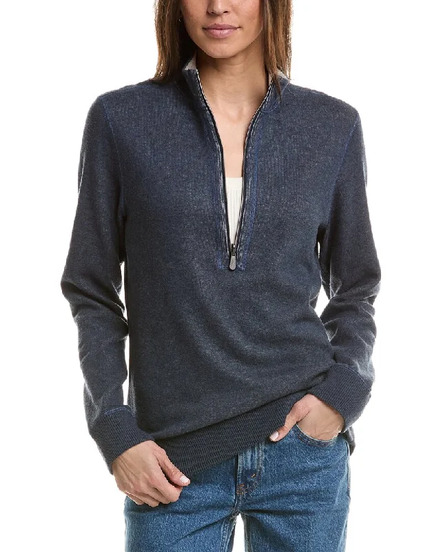 Women's Silk Ruffle Pullovers-Tommy Bahama Flipside 1/2-Zip Pullover