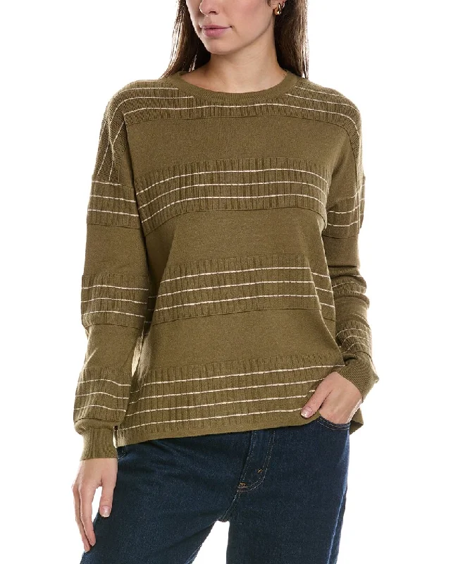 Women's Moisture-Wicking Pullovers-MEIVEN Dropped-Shoulder Sweater