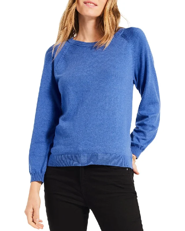 Women's Silk Ruffle Pullovers-NIC+ZOE Here And There Sweater