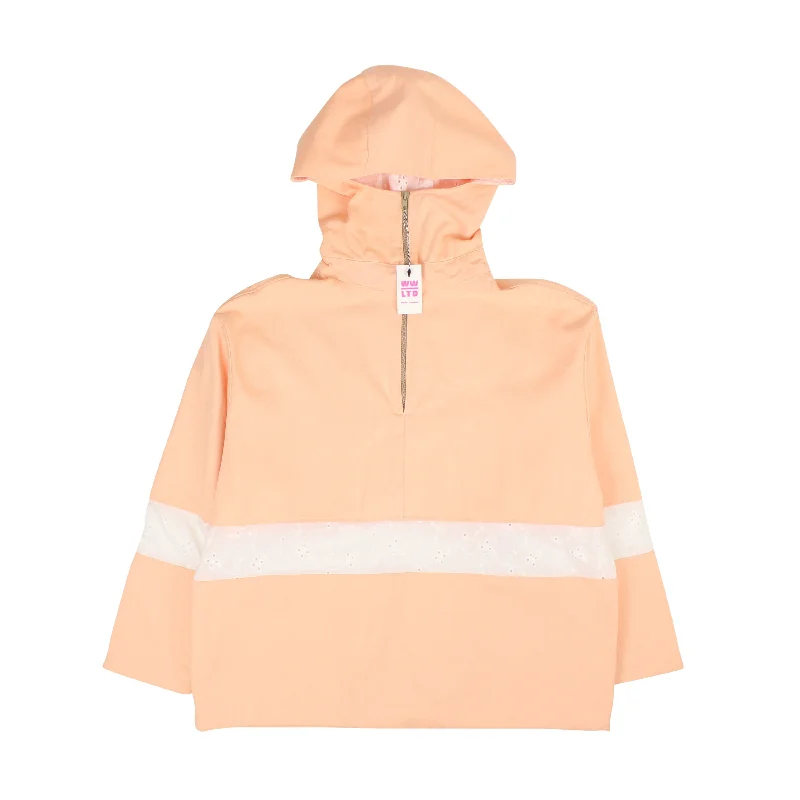 Women's Art Print Pullovers-World Wide Ltd Peach Pullover - Peach/White