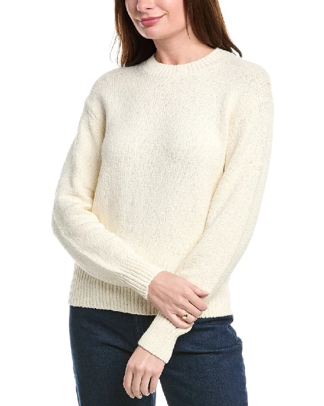 Women's Low-Waisted Denim Pullovers-Vince Boucle Sweater