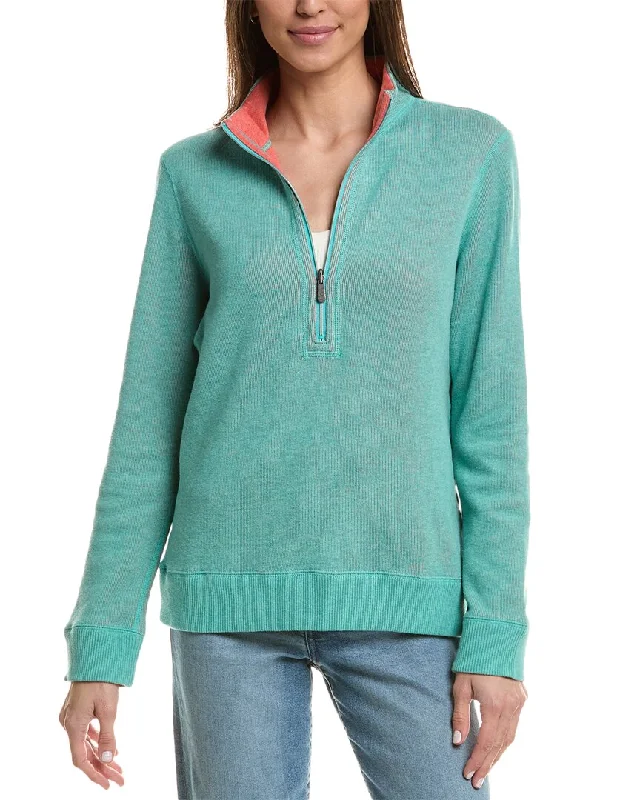 Women's Slim Fit Pullovers-Tommy Bahama Flipside 1/2-Zip Pullover