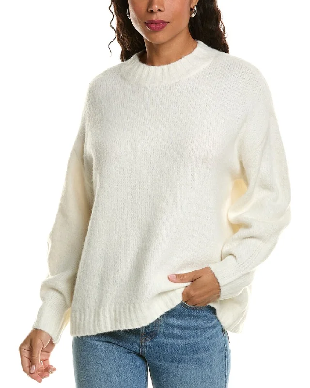 Women's Belted Pullovers-LaBiz Wool & Alpaca-Blend Sweater