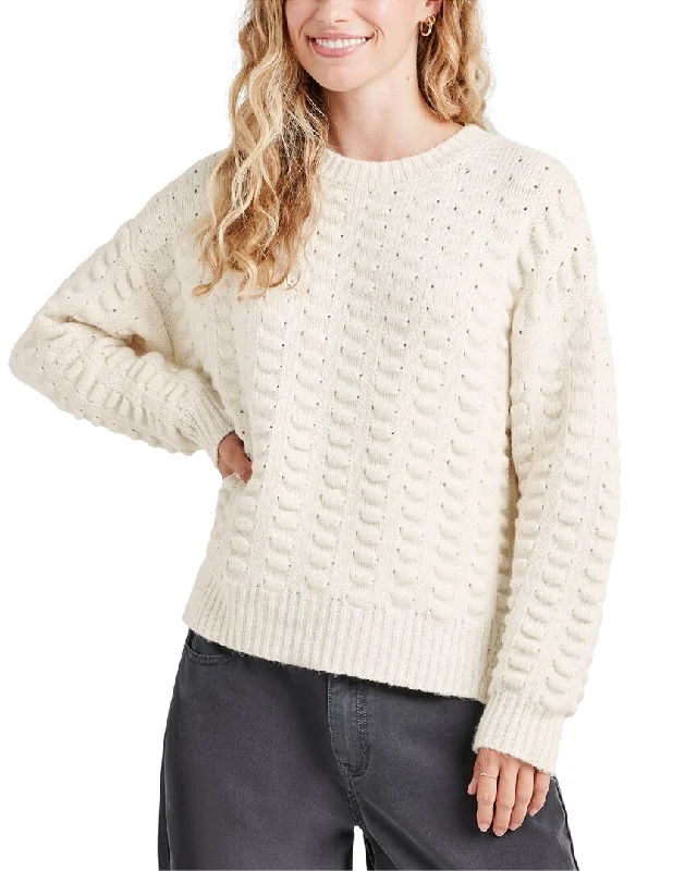 Women's Thermal Pleated Pullovers-Splendid Candace Wool-Blend Sweater