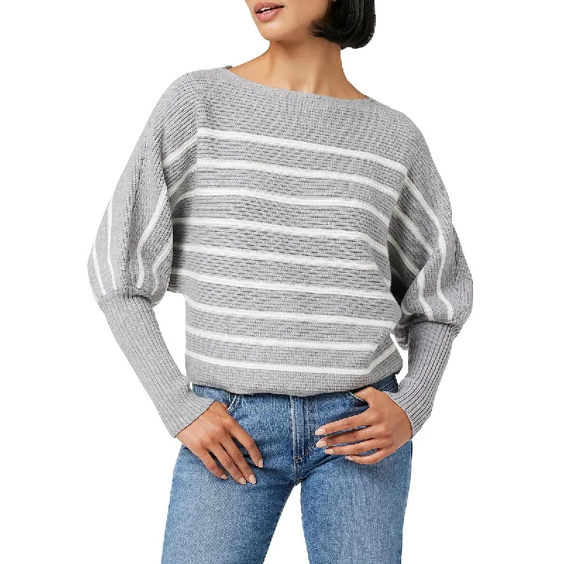 Women's Party Pullovers-Karina Womens Striped Dolman Pullover Sweater