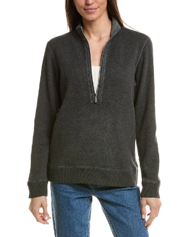 Women's Silk Denim Pullovers-Tommy Bahama Flipside 1/2-Zip Pullover