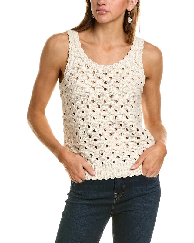 Women's Textured Floral Pullovers-Splendid Lowen Sweater Tank