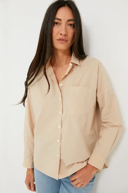 Almond Milk Paper Poplin Standard Shirt