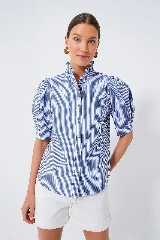 Blue Striped Alicia Blouse