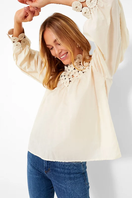 Cream Rosenberg Blouse