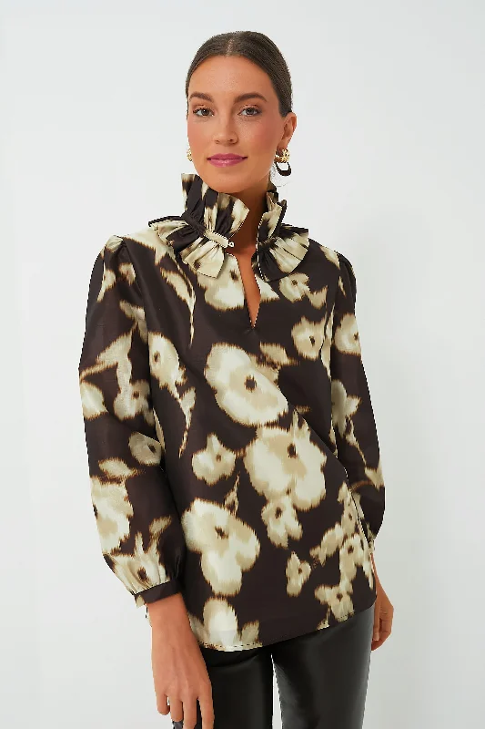 Dappled Hollyhock Bouvier Blouse